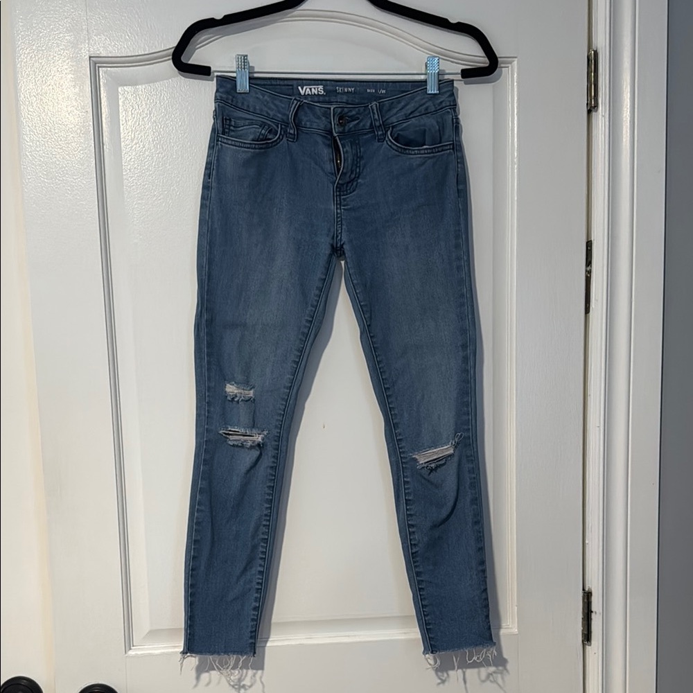 Vans Classic Blue Ankle-Length Skinny Jeans